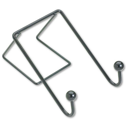 Fellowes® Double-Garment Wire Hook, 4"W x 6"H, Black