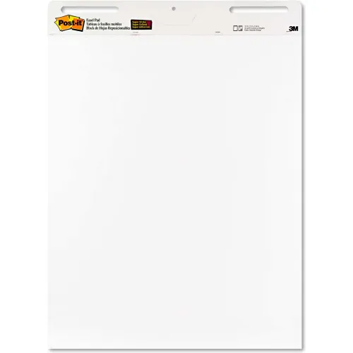 Post-it Easel Pad, 25 x 30 - Pack of 4 Self Stick Sheets, 30 Sheets/Pad