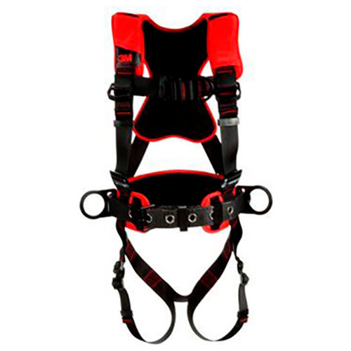 Protecta® 1161211 Comfort Construction Style Climbing Harness, Pass-Through Buckle, XL