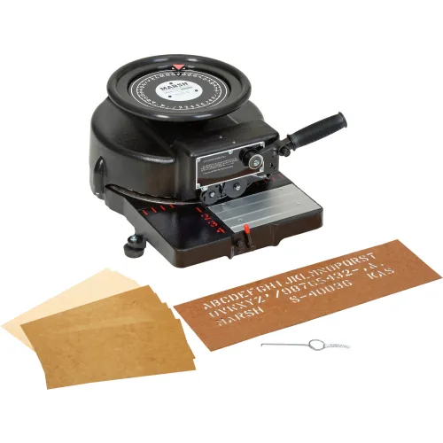 Marsh Manual Stencil Machine for 3/4 Characters