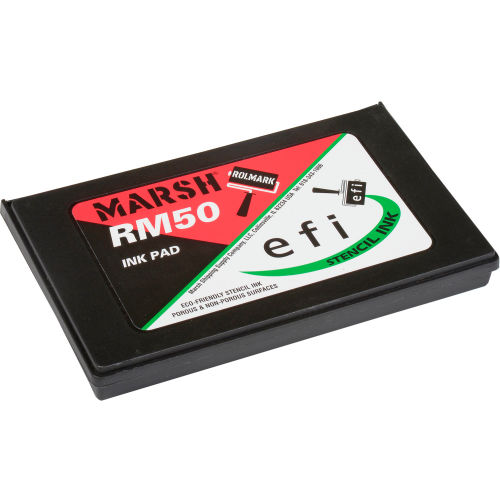 Marsh® RM50 Rolmark Stencil Ink Pad, 5in x 7in