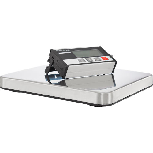 Global Industrial Digital Compact Bench Scale 165lb x 0.05lb 11-13/16" x 11-13/16" Platform