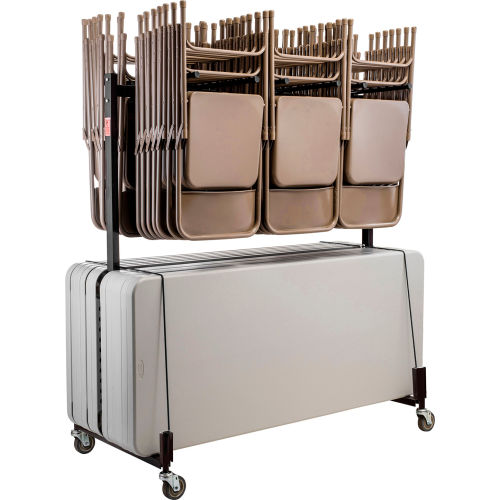 Chair and Table Cart - Double Tier - Holds 42 Chairs and 8-10 Tables