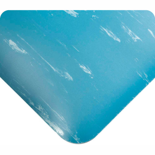 Antimicrobial Tile Top Antifatigue Mat 7/8" Thick 36x60 Blue