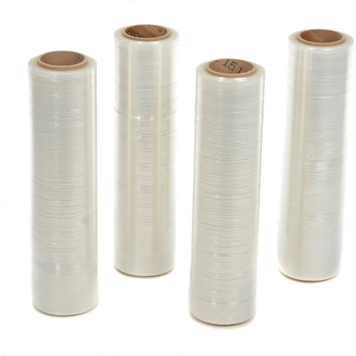 Stretch Wrap, 1476 Ft.L x 18 in. W, Clear, 47 Gauge - Pkg Qty 4