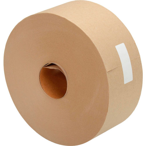 Kraft Water Activated Tape 3 in. x 600 ft. 5 Mil Tan - Pkg Qty 10