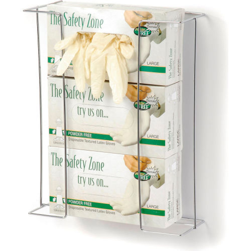 Triple Glove Box Holder, Steel