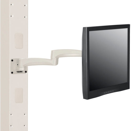 Fixed Height LED/LCD Flat Panel Monitor Arm with VESA Mounting Plate, Beige
																			