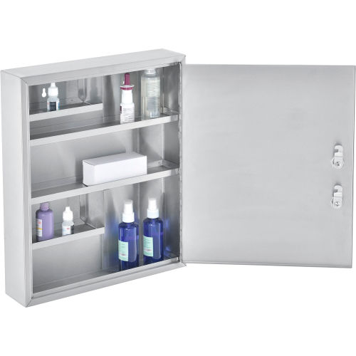 Global Industrial™ Medical Security Cabinet with Double Key Locks, Stainless Steel