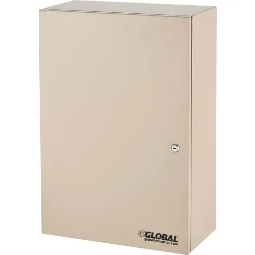 Global Industrial™ Stainless Steel Medical Cabinet W/Double Key Locks,  14Wx3-18Dx17-18H