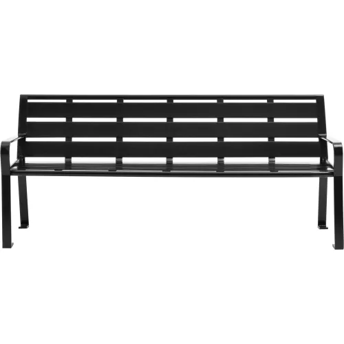 Black outdoor online bench