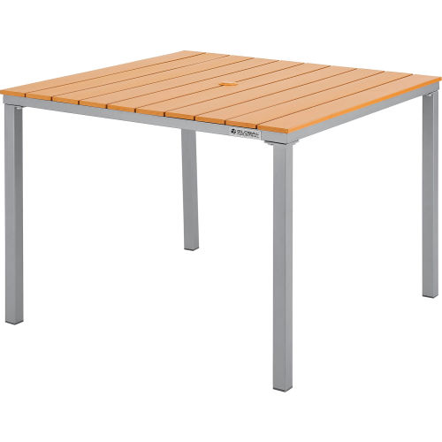 Interion® 40in Square Outdoor Dining Table, Tan