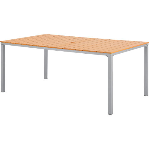 Interion® 70in Rectangular Outdoor Dining Table, Tan