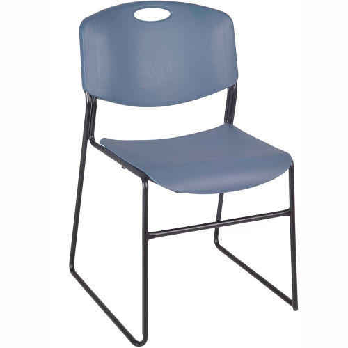 Regency Sled Base Stack Chair - Polypropylene - 400 lb. Capacity - Blue