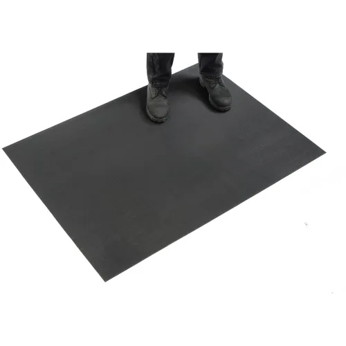 2' Width 1/8 thick Ribbed Rubber Runners Matting Black Choose Size