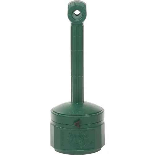 cigarette butt containers Pewter Gray Plastic Outdoor Ashtray 4 Gallon | 26800 it can hold up to 4 gallon (15 l) of cigarette litter Commercial Trash Can Cigarette Ashtray