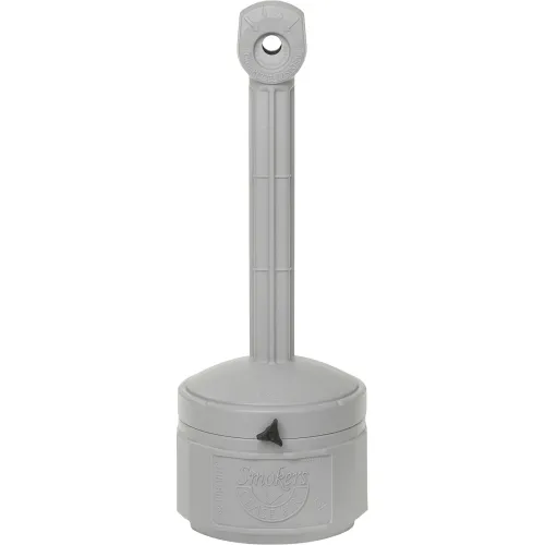 cigarette butt collector Rubbermaid GroundsKeeper Tuscan Smoking Management Receptacles -Black (978 mm) in height and 16.5 In VEVOR Cigarette Butt Receptacle, Cylinder