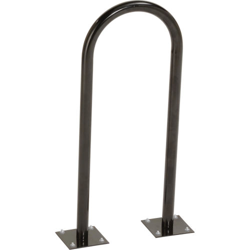 Global Industrial™ U-rack Bike Rack, 2-bike Capacity, Flange Mount, Black