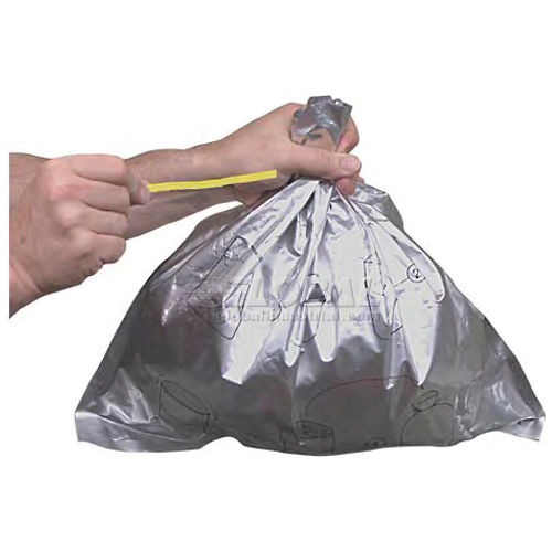 Twist Ties Included with Disposable Bucket Liner for Cigarette Receptacles