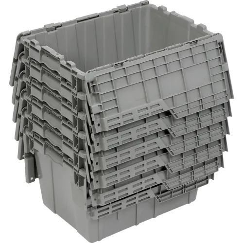 Orbis Flipak Distribution Container , 21-13/16 x 15-3/16 x 12-7/8, Gray
