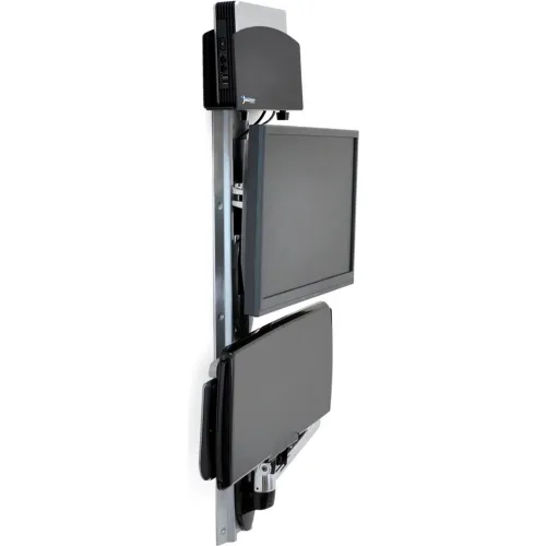 Ergotron® 45-253-026 LX Wall Mount System with Small CPU Holder