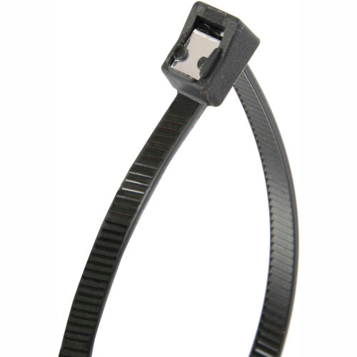 Gardner Bender 46-308UVBSC Self-Cutting Cable Ties, 8", Black, 50lb, 50/pk