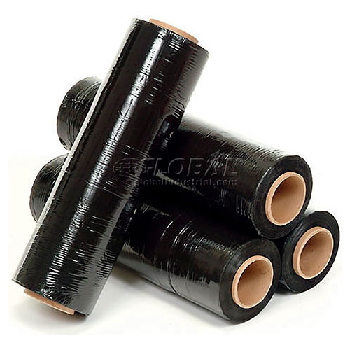 Black Stretch Wrap Conceals Contents - Packing Supplies