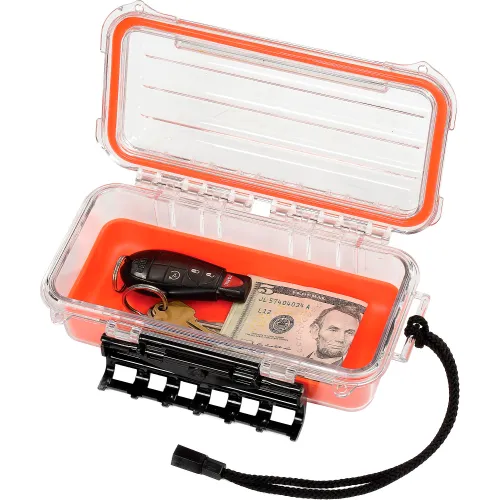 Plano Guide Series 3500 Field Box Waterproof Case, Orange, Small 