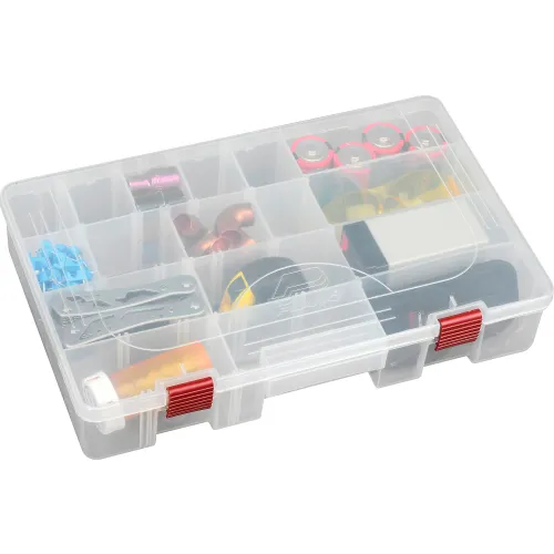 Plano Stowaway 24-Compartment Utility Box - Transparent, 14 x 9.13 x 2 Inch  - Pick 'n Save