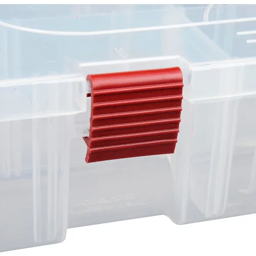 Plano ProLatch™ StowAway® 6-21 Adjustable Compartment Box,  14Wx9-1/8Dx2-13/16H, Clear - Pkg Qty 3