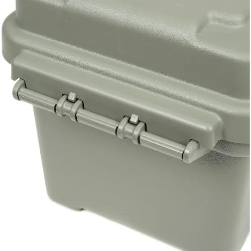 Plano Molding 1212-02 Water Resistant Ammo Storage Box, 13-3/4L x 5-5/8W x  5-9/16H, Green, Plano Ammo Box 