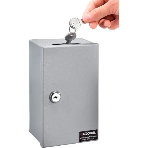 Protex Through-The-Door Depository Drop Box With Tubular Key Lock