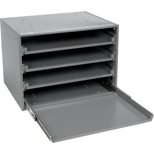 DURHAM Compartment Box - 18x12x3 - (13) Compartments - With Adjustable  Dividers - Lot of 4