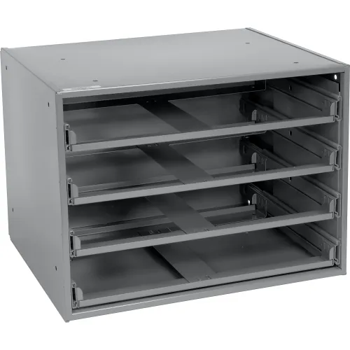 Durham Steel Compartment Box Rack Heavy Duty Bearing 20 x 15-3/4 x 15 with