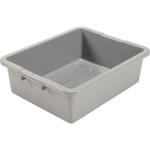 Global Industrial™ NSF Plastic Bus Tub 21-1/2L x 17-3/4W x 7H, Gray