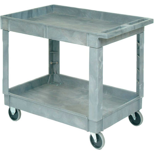 Global Industrial™ Utility Cart w/ 2 Shelves & 5" Casters, 500 lb