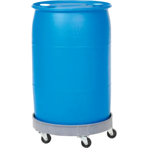 55 Gal. Blue Industrial Plastic Drum