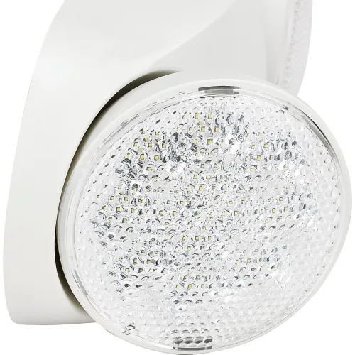 Global Industrial™ 2 Head Round LED Emergency Light w/ Adjustable Optics,  Ni-Cad Battery Backup