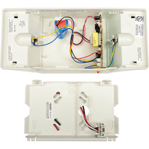 Global Industrial™ 2 Head LED Emergency Unit w/ Fixed Optics and Ni-Cad Battery Backup