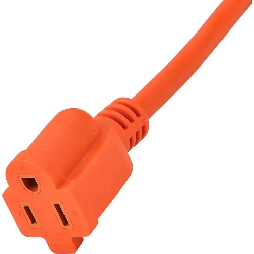 Global Industrial 100 Ft. Outdoor Extension Cord, 14/3 Ga, 13A, Orange