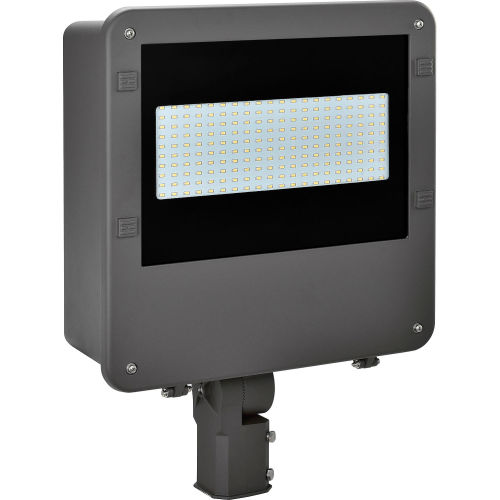 Global™ LED Shoe Box Fixture, 100W, 8700 Lumens, 5000K, w/Knuckle Mount