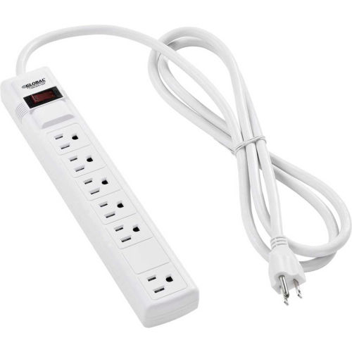 Global Industrial™ 12-in. 5+1 Outlet Strip & Surge Protector