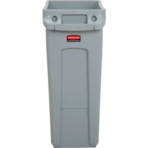 Rubbermaid 1971257 Slim Jim 64 Qt. / 16 Gallon Blue Rectangular Trash Can