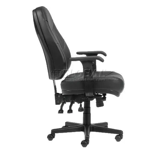 AYEASY Office Chair with Lumbar Support, High Back Arm Padded Tall  Executive Office Chair, Ergonomic Modern Leather Desk Chair, Adjustable  Black