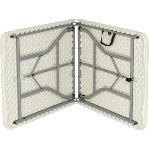 McCourt Commercialite® Rectangular Grey Plastic Folding Table - 60L x 30W  x 30H