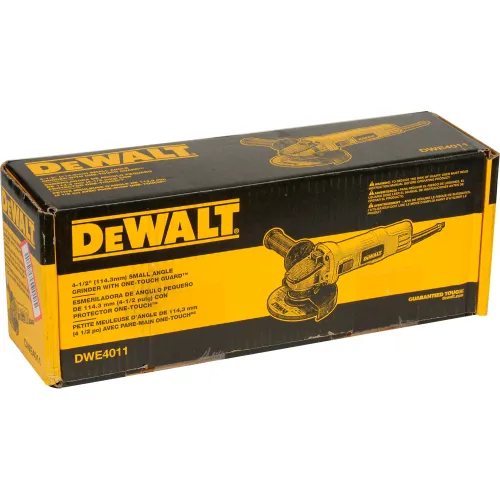 DEWALT Meuleuse d'angle petit angle 4 1/2 7 ampères 4 1/2 avec protection  One-Touch