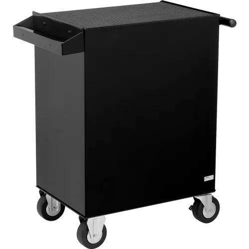 Black 5-Drawer Rolling Storage Bin