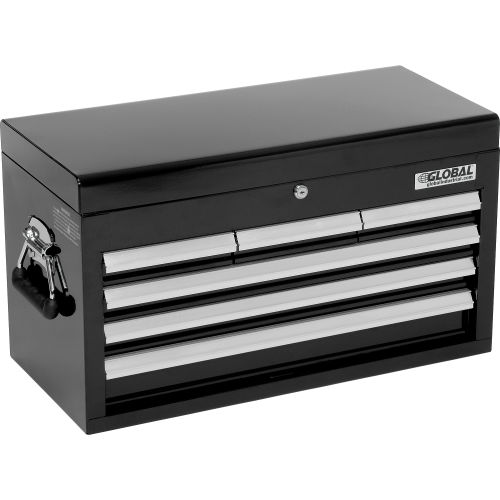 Global Industrial 26 6-Drawer Top Chest - Black