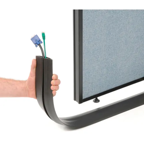 Wall Mount Cable Cover System with Elbow Connectors
