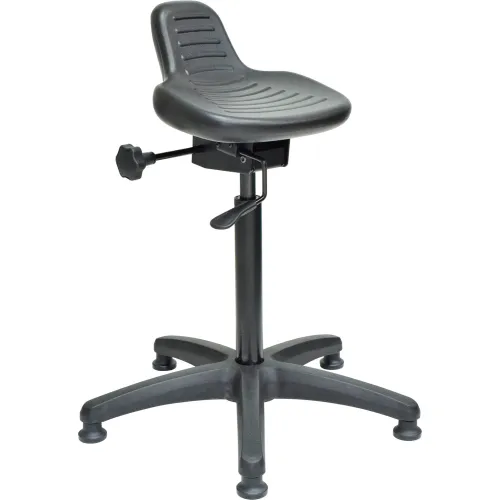 Interion  Ergonomic Standing Stool, 250 Lb. Capacity, Black 571005